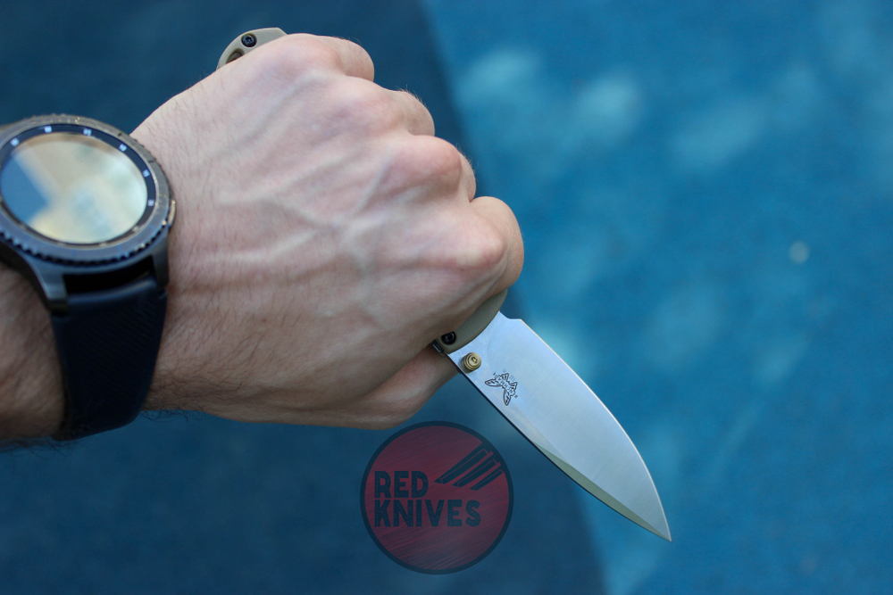 Нож Benchmade 535 Bugout OD Нейлон А+++ - белый клинок BM535ODST