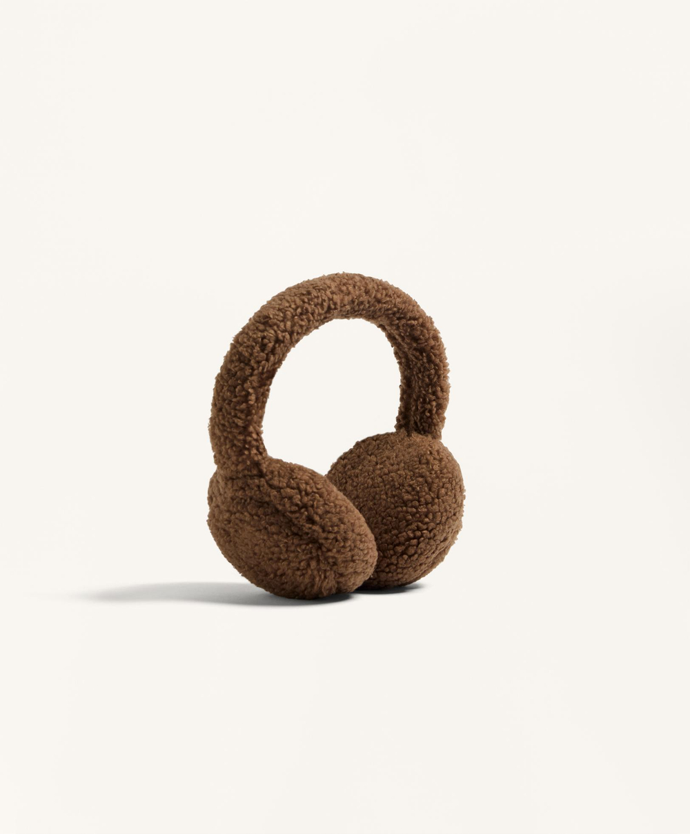 Oysho Наушники из искусственной шерсти, коричневый