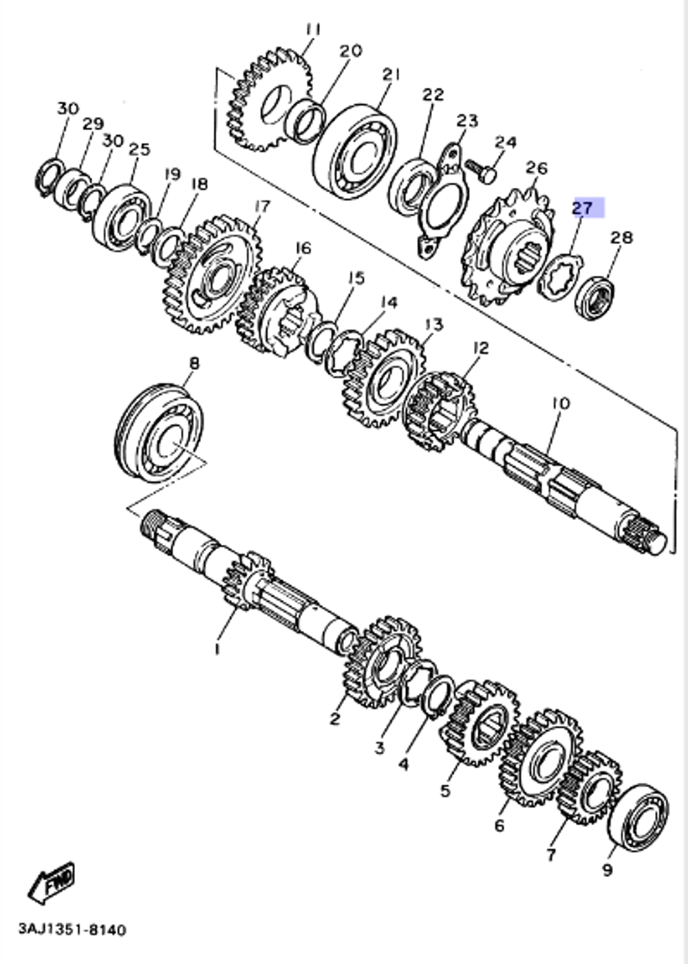 Шайба Yamaha 902152326500