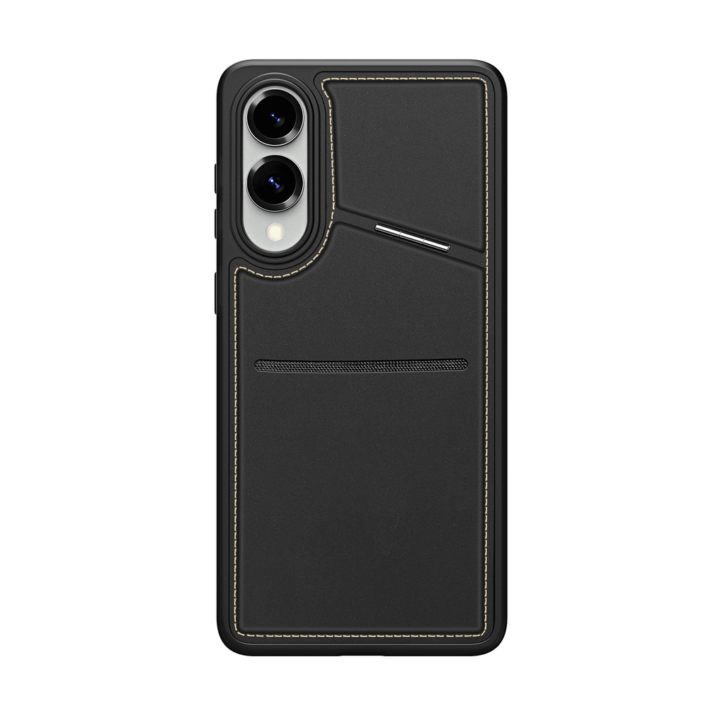 Чехол с MagSafe и подставкой-картхолдером от Dux Ducis для Samsung Galaxy S25 Edge, серия Rafi II Mag Series