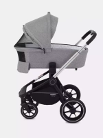 Коляска детская MOWBaby "ZOOM"PU (2в1) RA086 Silver Beige