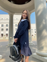 Платье с воланом для девочки "Школа"