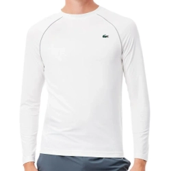 Мужская теннисная футболка с длинным рукавом Lacoste Ultra Dry Stretch Tennis Baselayer - white