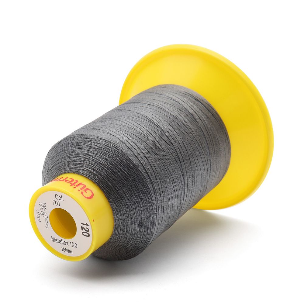 Нитка эластичная Gutermann Maraflex 120 (1500 метров), 1 кат. | 701 стальной серый
