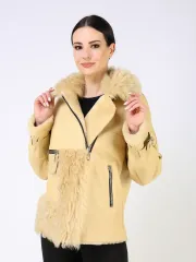 Дубленка зимняя натуральная короткая