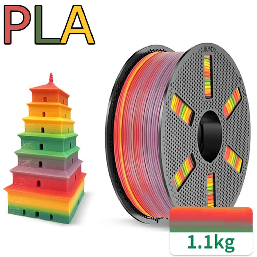 Пластик JAYO - PLA\1.75\1.1кг - многоцветный А1