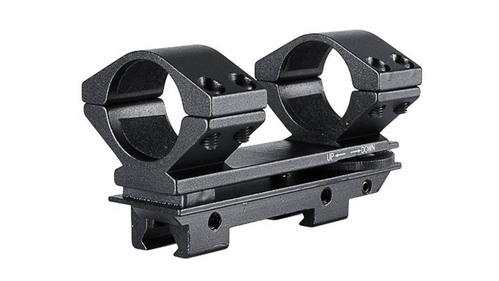 Кронштейн с кольцами Hawke Adjustable на 25,4 мм на планку 9-11мм, высокий, +/-30 MOA (22300)