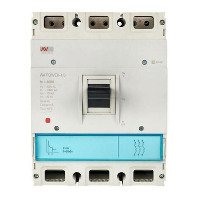 Выключатель автоматический 800А 100кА AV POWER-4/3 TR AVERES EKF mccb-43-800H-TR-av