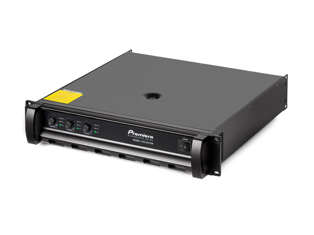 Premiera CH3 23115B — трехканальный конфигурируемый усилитель мощности класса H