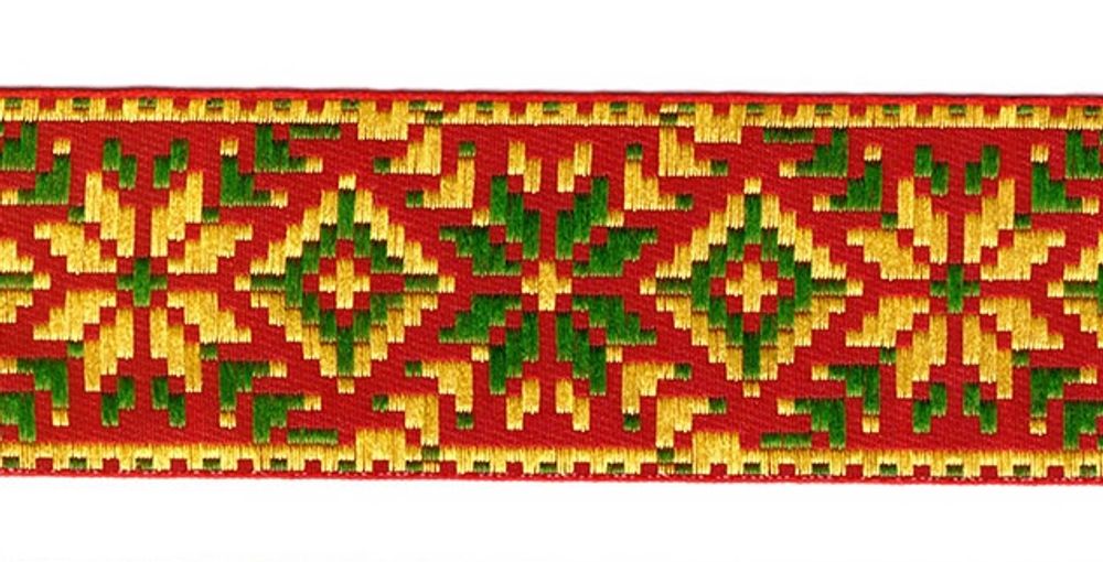 Тесьма жаккард, с3379, рис. 9645, ш. 4,7-5 см