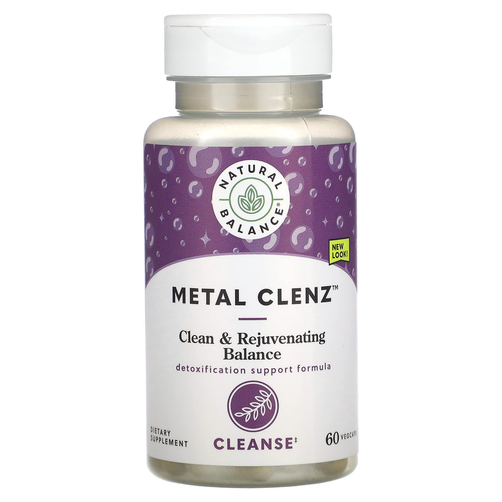 Natural Balance, Metal Clenz`` 60 вегетарианских капсул
