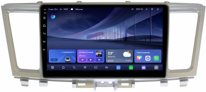 Магнитола для Infiniti QX60, JX35 (пластиковый верх) - Kuberg QLed, Android 14, TS105, Быстрейшая, CarPlay, SIM-слот
