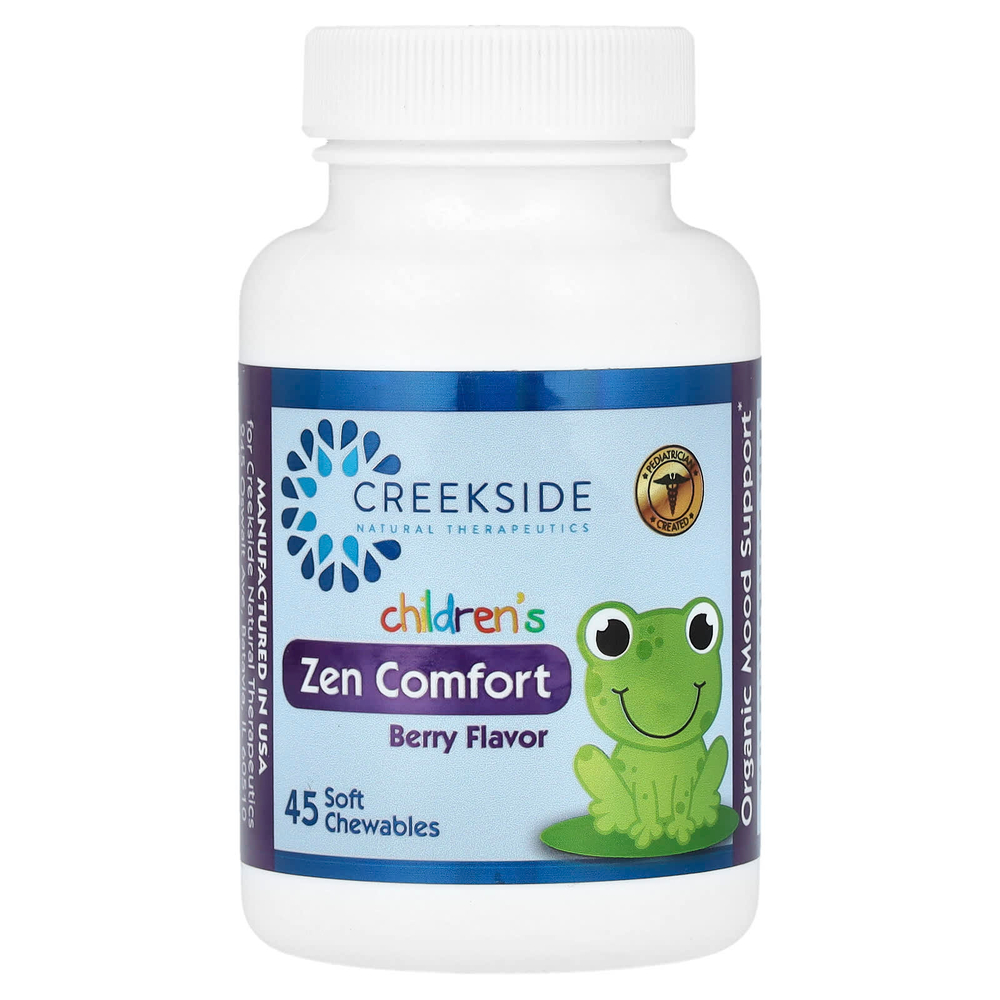 Creekside Natural Therapeutics, Для детей, Zen Comfort, ягодный, 45 жевательных таблеток