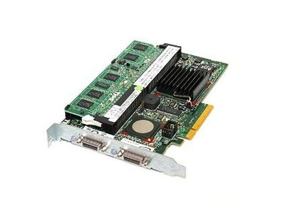 Контроллер Dell PERC5/E PCI-Express SAS SCSI RAID Card /256MB BBU XM768