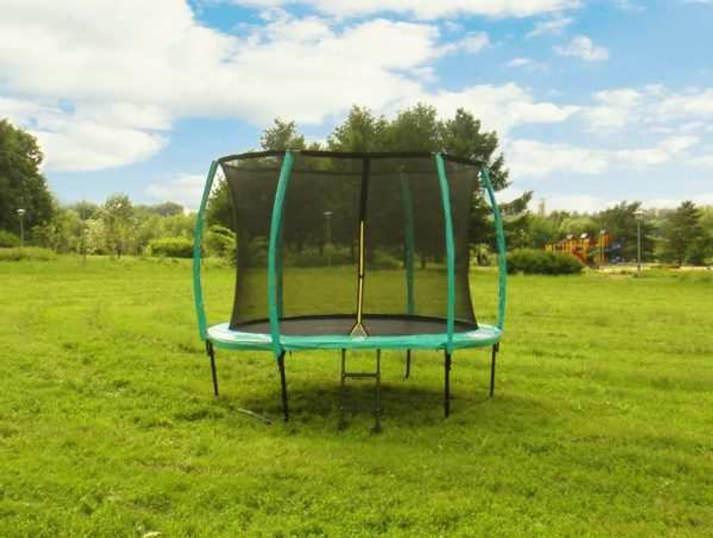 Батут Diamond Fitness Black Edition 10ft (305 см) с защитной сеткой и лестницей