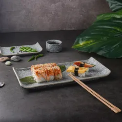 Блюдо прямоугольное 30,5*15 см h3,1 см с бортами Side Up2 Stone Taiga P.L. Proff Cuisine [1]