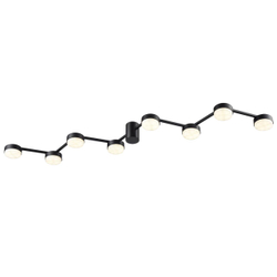8187/8C COMFI LN26 249 черный, металл Люстра потолочная LED GX53 8*7W 220V SANATA