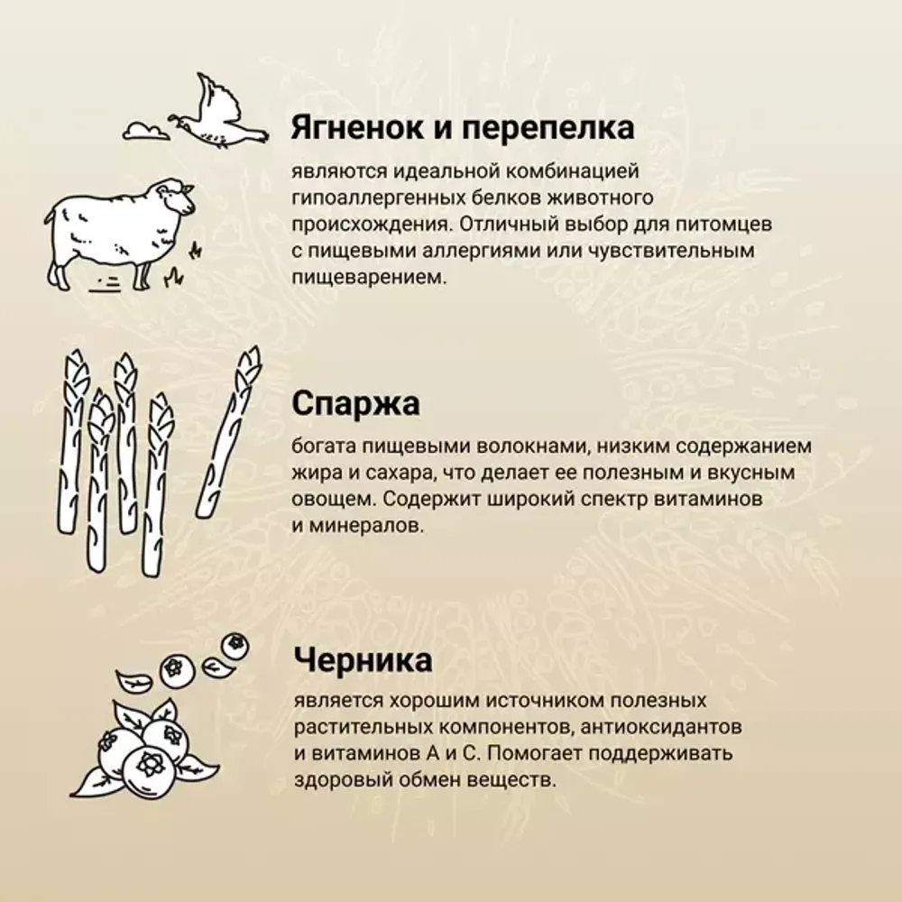 Сухой корм CRAFTIA NATURA для щенков средних и крупных пород из ягненка с перепелкой