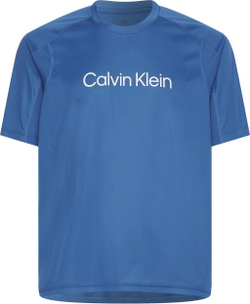 Мужская теннисная футболка Calvin Klein SS T-shirt - небесный