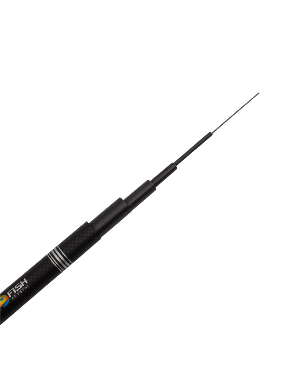 Удилище телескопическое без колец (маховое) "DUNA Pro Pole" FISH CRYSTAL , длина 8 м (тест до 28 гр) CARBON 40T