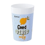 Набор стаканов DRINA Deco 0,25лGOOD VIBES голубой