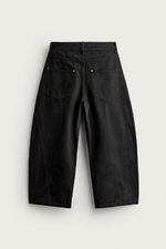 БРЮКИ BALLOON FIT В ТОНКУЮ ПОЛОСКУ — ZARA