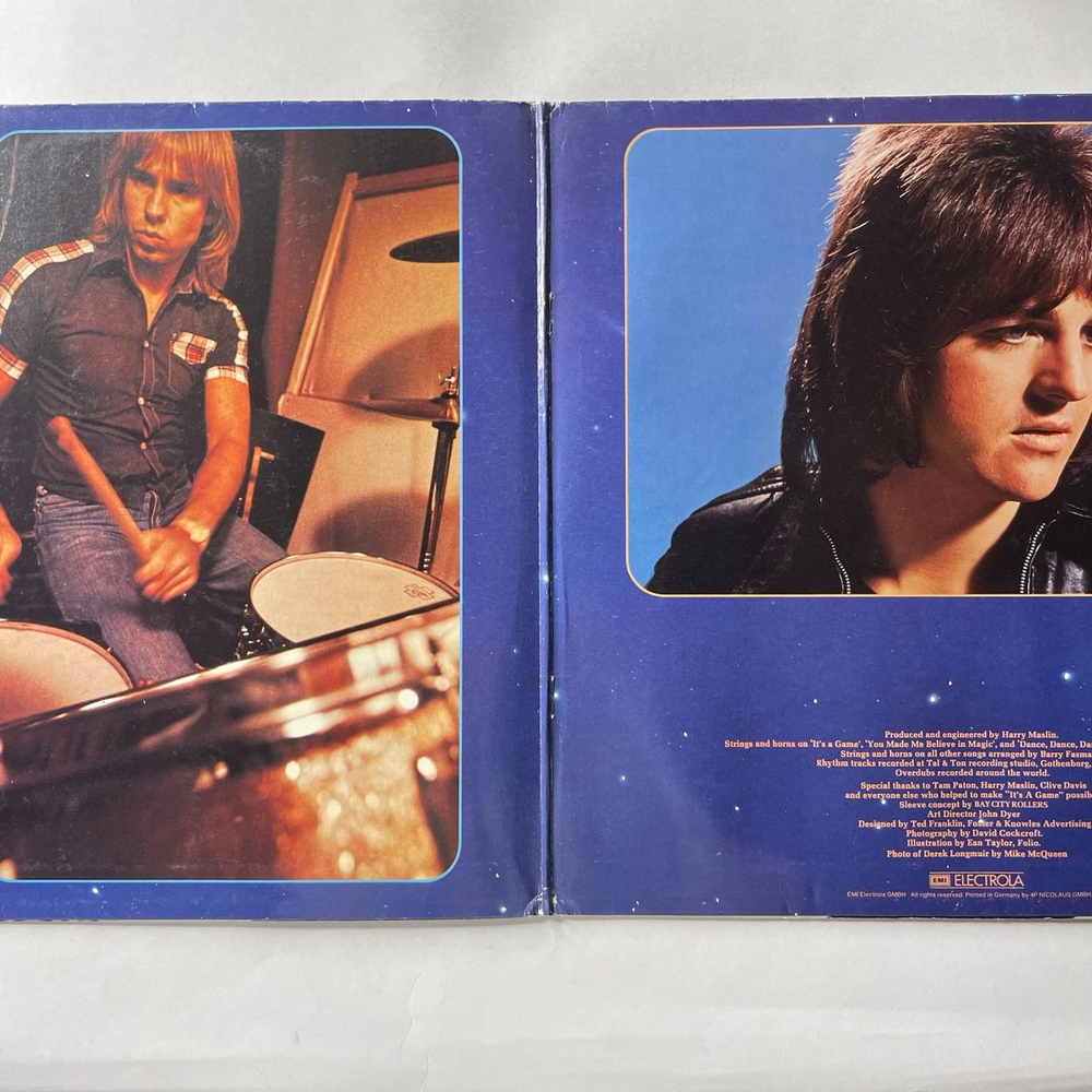 Винтажная виниловая пластинка LP Bay City Rollers It's A Game (Германия 1977)