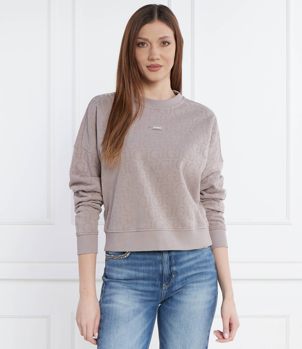 Худи GUESS ACTIVE - коричневый(V4RQ16 KC2W0)