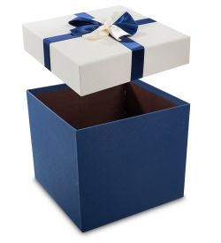 Packing Symphony WF-40/4-B Коробка «Квадрат» цв.син./бел.