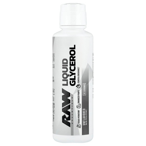 Raw Nutrition, жидкий глицерин, без добавок, 473 мл (16 жидк. унций)
