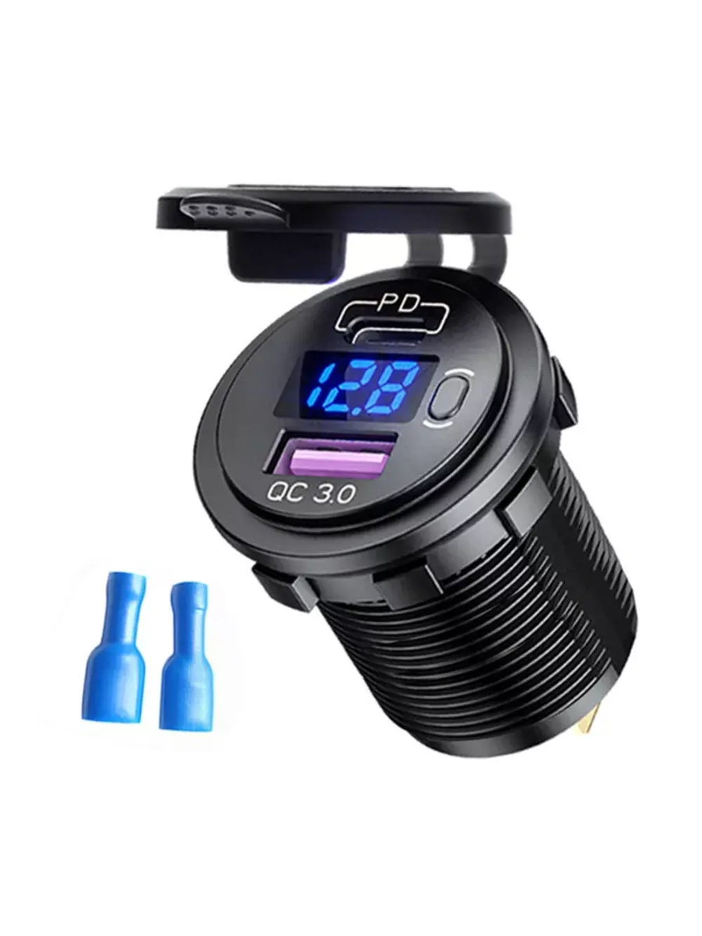 Розетка, разветвитель прикуривателя USB/PD/Type-C 12v-24v