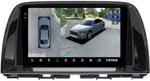 Магнитола для Mazda CX-5 2011-2015 (ШГУ цветной) - Teyes CC3-2K-360 монитор 9.5" 2K QLED на Android 10, Быстрая, CarPlay, 4G SIM-слот, 4 камеры в комплекте