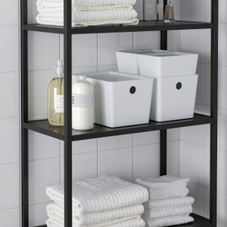 IKEA KUGGIS  (ИКЕА КУГГИС)  -  Контейнер - белый 18x26x15 см