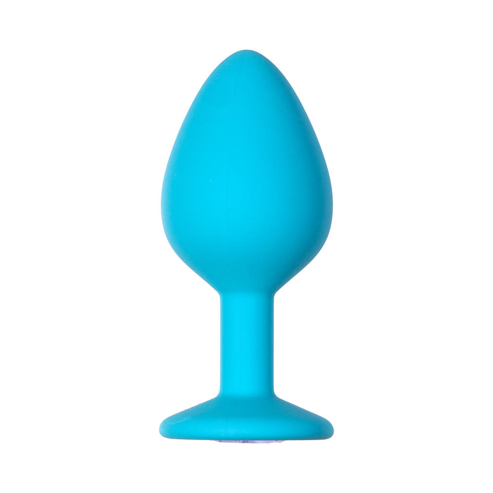Анальная пробка Emotions Cutie Medium Turquoise light purple crystal 4012-04Lola