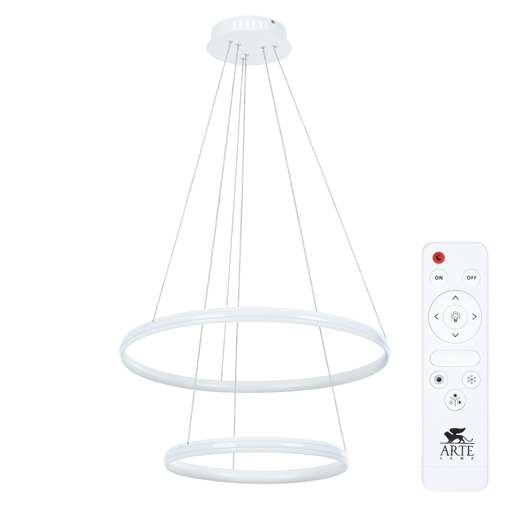 Подвесная светодиодная люстра Arte Lamp MERIDIANA A2198SP-2WH