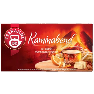 Чай ройбуш TEEKANNE Kaminabend со вкусом марципана 20 пакетиков по 2 г (из Эстонии)