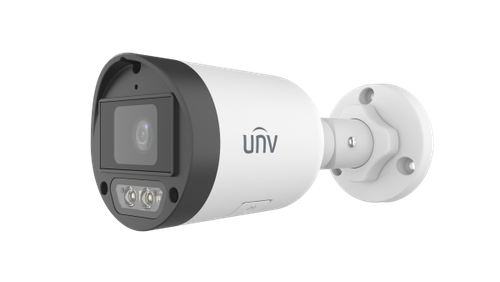 IP-камера Uniview IPC2124LB-AF28K-DL2 (2.8 мм) 4Мп, цилиндрическая, с двойной подсветкой и микрофоном