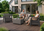 Комплект мебели Сканди (Scandi Linea 2 Seater Set) графит