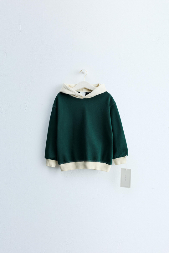 ZARA TIMELESS — ХУДИ COLORBLOCK, ЭКРЮ