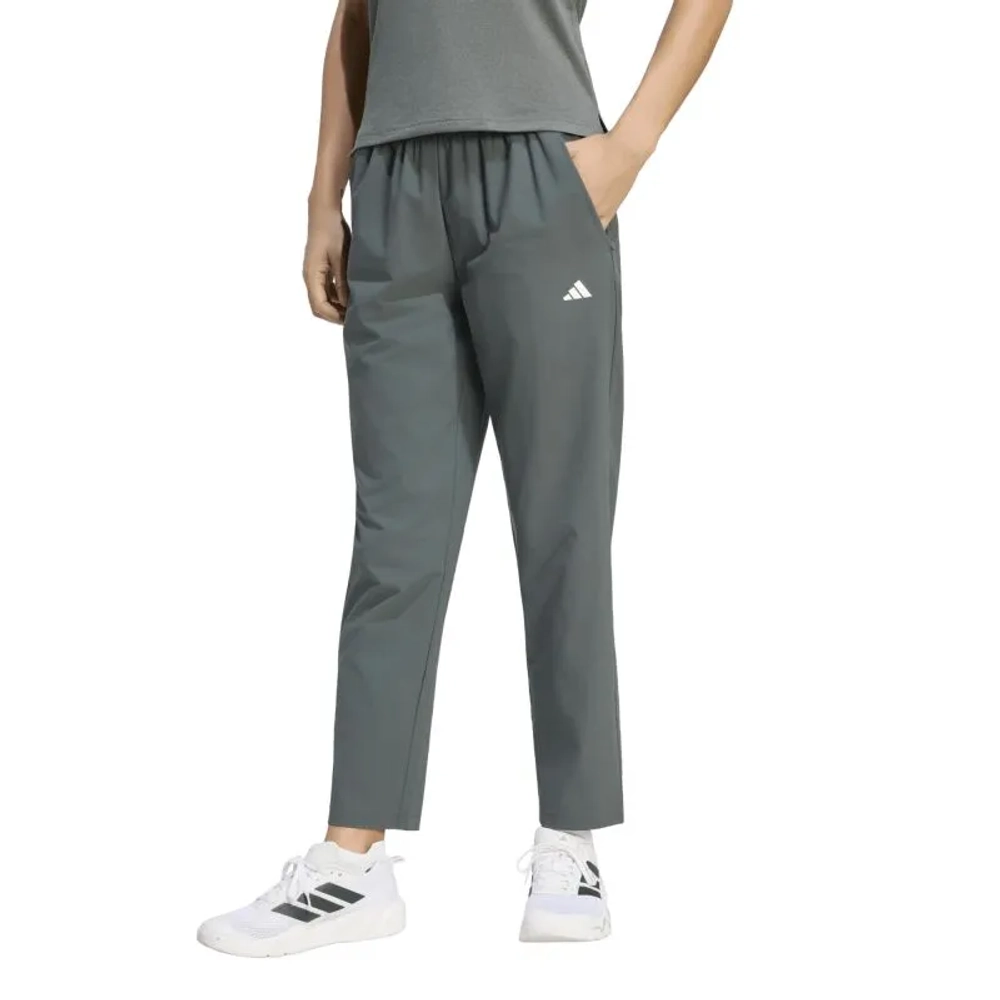 Женские теннисные брюки Adidas Workout Essentials Woven - legend ivy