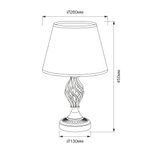 Citilux Вена CL402800 Настольная лампа с абажуром Белая