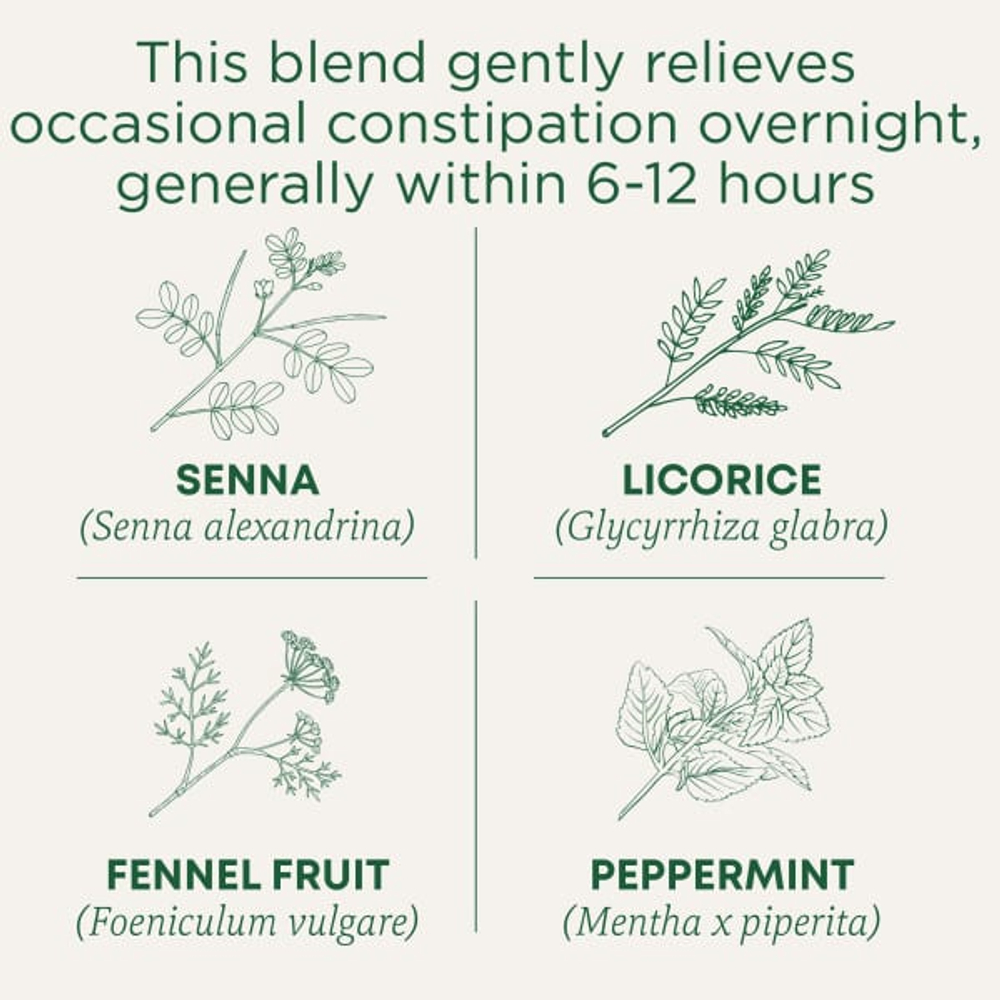 Traditional Medicinals, Organic Smooth Move®, перечная мята сенна, без кофеина, 16 упакованных чайных пакетиков, 32 г (1,13 унции)