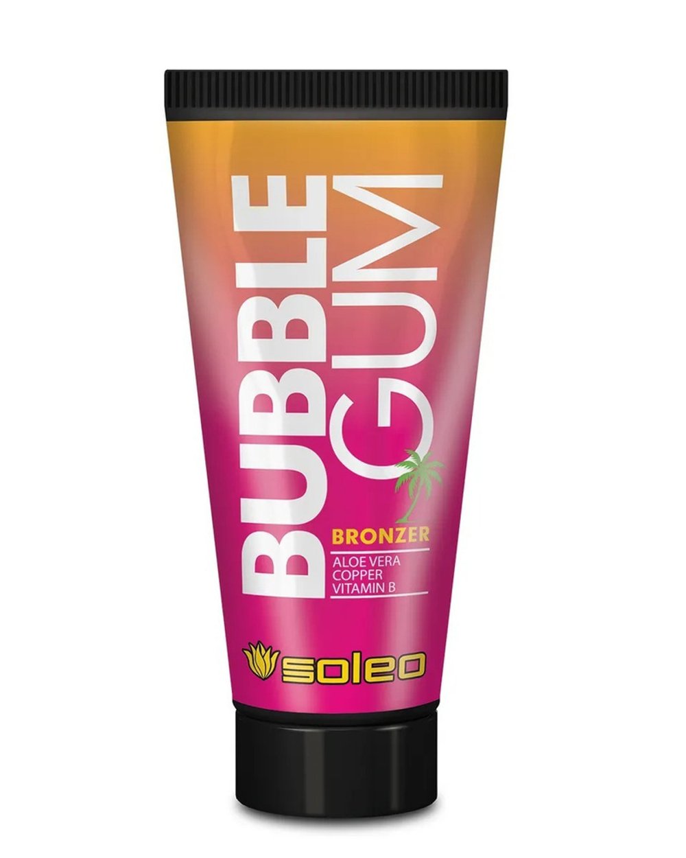 Бронзатор с ускорителем загара BUBBLE GUM серии SOLEO салоэ, медью и витамином В 150мл