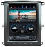 Магнитола для Toyota Land Cruiser 100, Lexus LX470 2002-2007 (любая комплектация) - Kuberg ZF-1301-Q6 вертикальный экран в стиле "Тесла" на Android 11, CarPlay, 4G SIM-слот