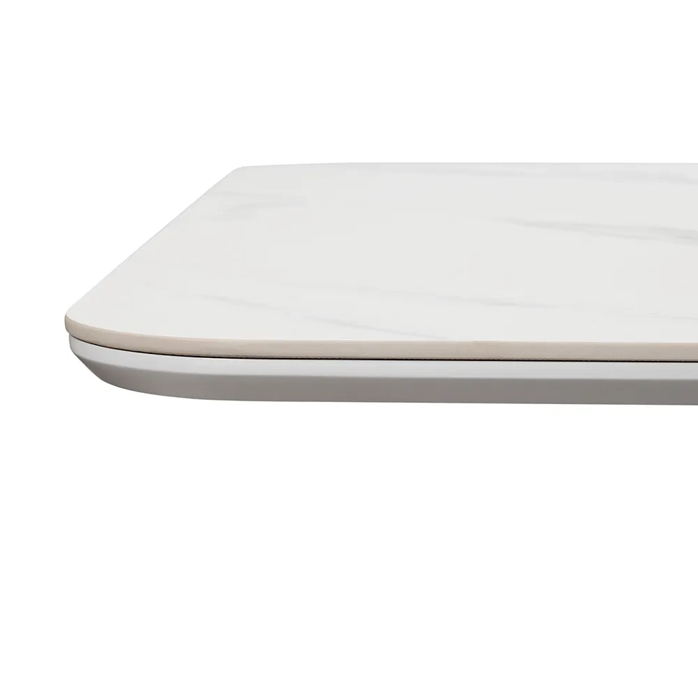 Стол Bradex Home Festa 140x85x77см, керамогранит белый мрамор