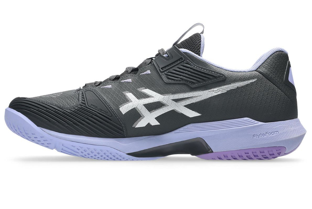Теннисные кроссовки Asics Solution Speed FF 4 Night Energy - graphite grey/pure silver