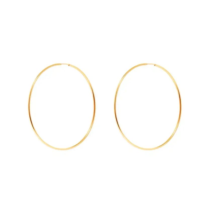 Серьги-конго Золотые – 5 см