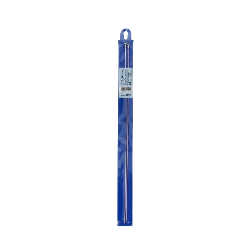 Спицы прямые металл ⌀2.0 мм, 35 см, розовый, Gamma CNK
