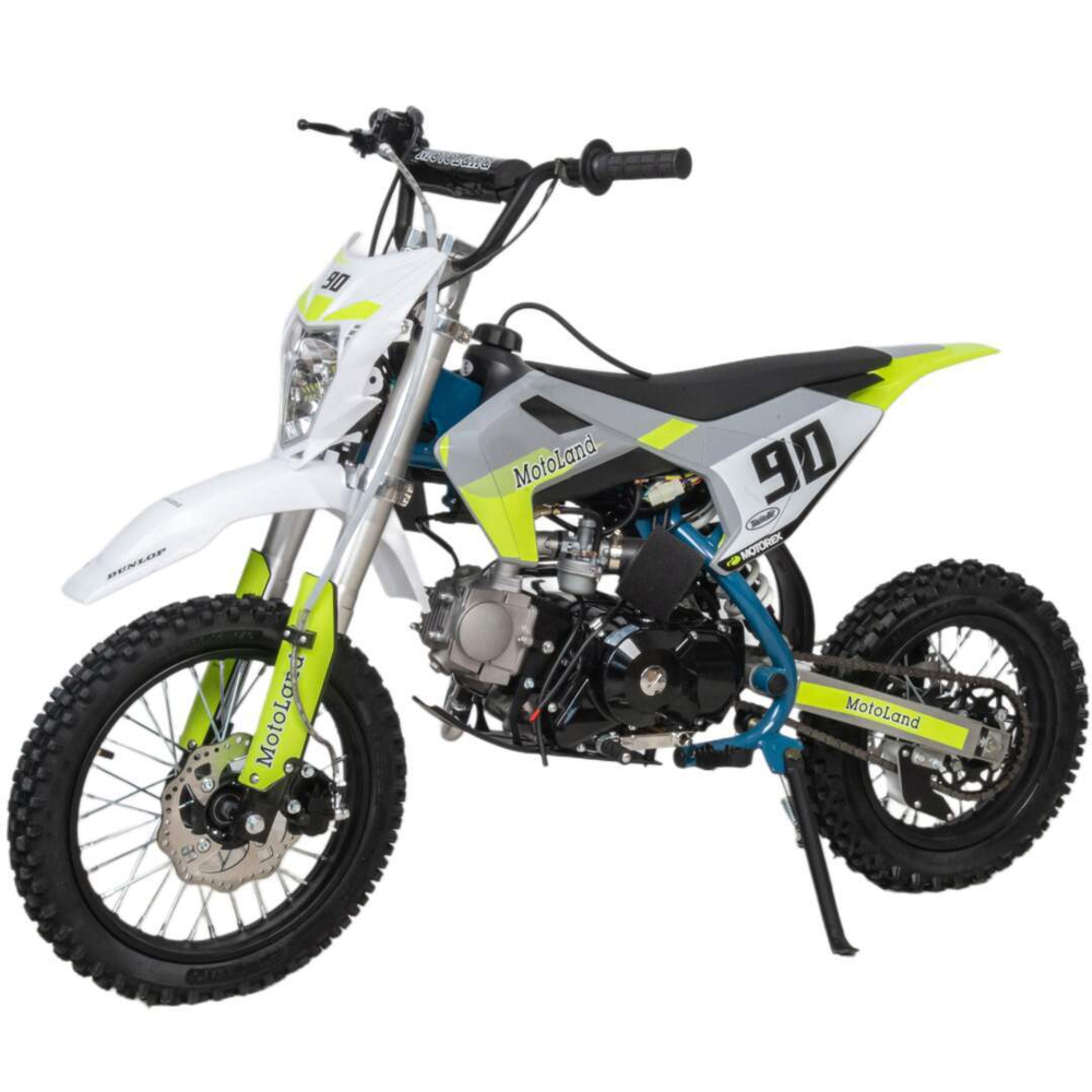 Питбайк Motoland TCX125 E 14/12 +фара зеленый