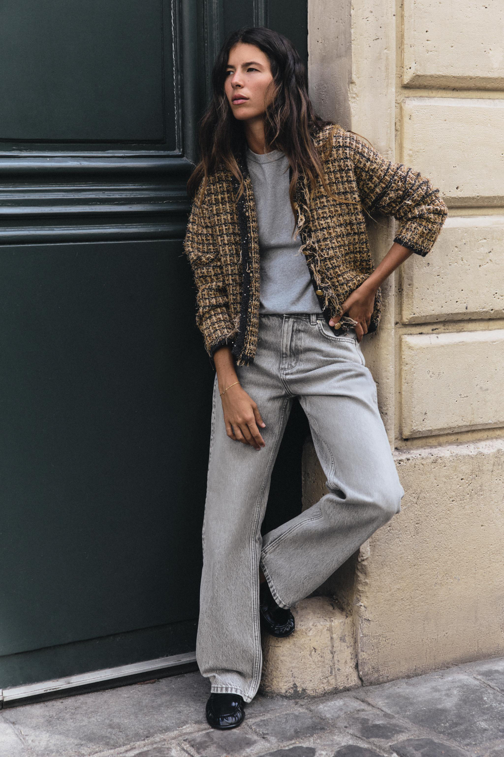 КАРДИГАН С НЕОБРАБОТАННЫМИ КРАЯМИ И МЕТАЛЛИЗИРОВАННОЙ НИТЬЮ — ZARA
